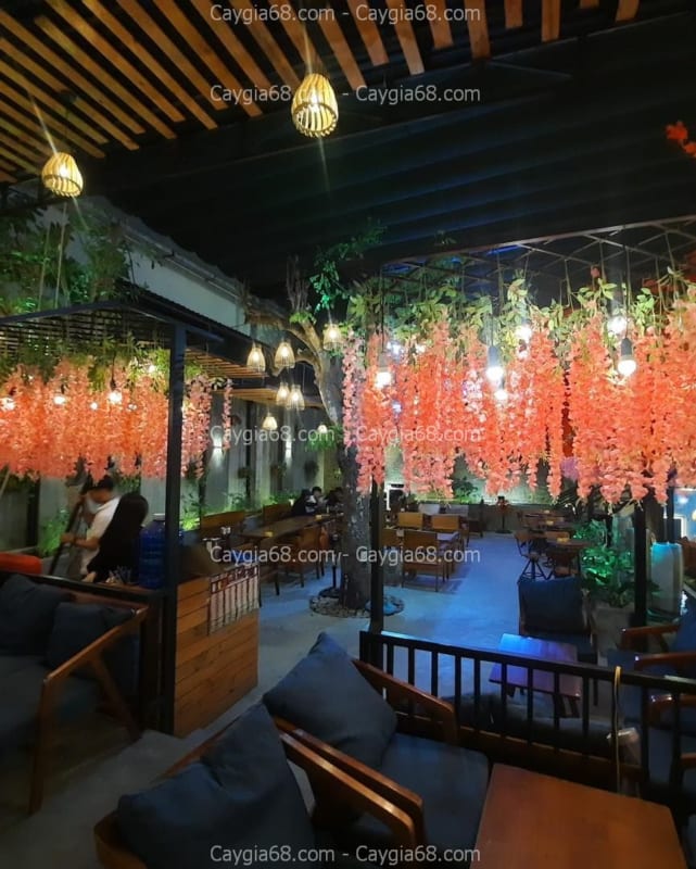 Decor hoa tử đằng giả